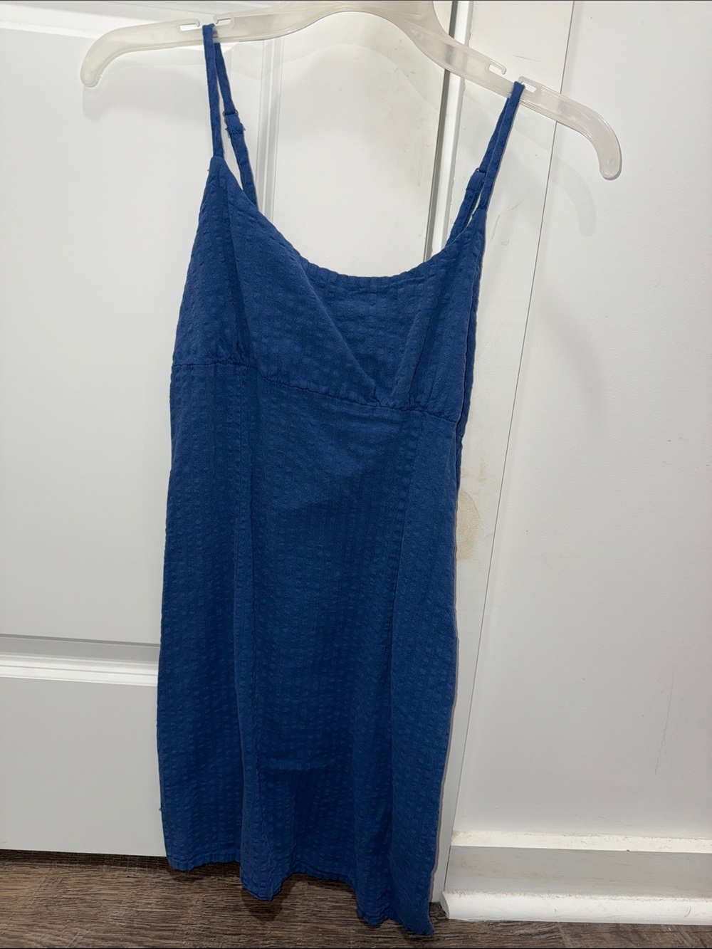 wild fable Deep Blue Textured Slip Dress